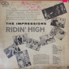 The İmpressions Rıdın' Hıgh LP Plak