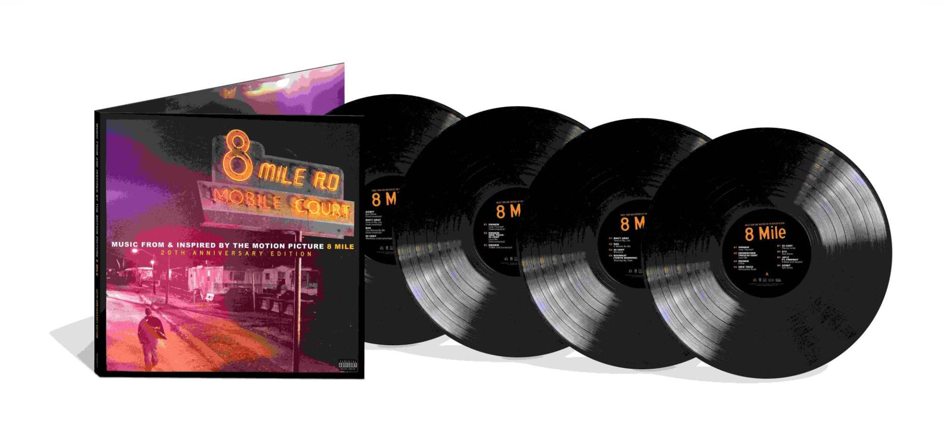 Eminem 8 Mile (Soundtrack) 4 Plaklık Set LP Plak