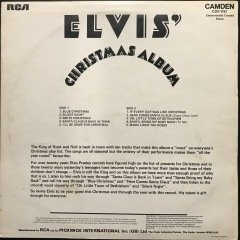 Elvis Presley Elvis Chiristimas Album LP Plak