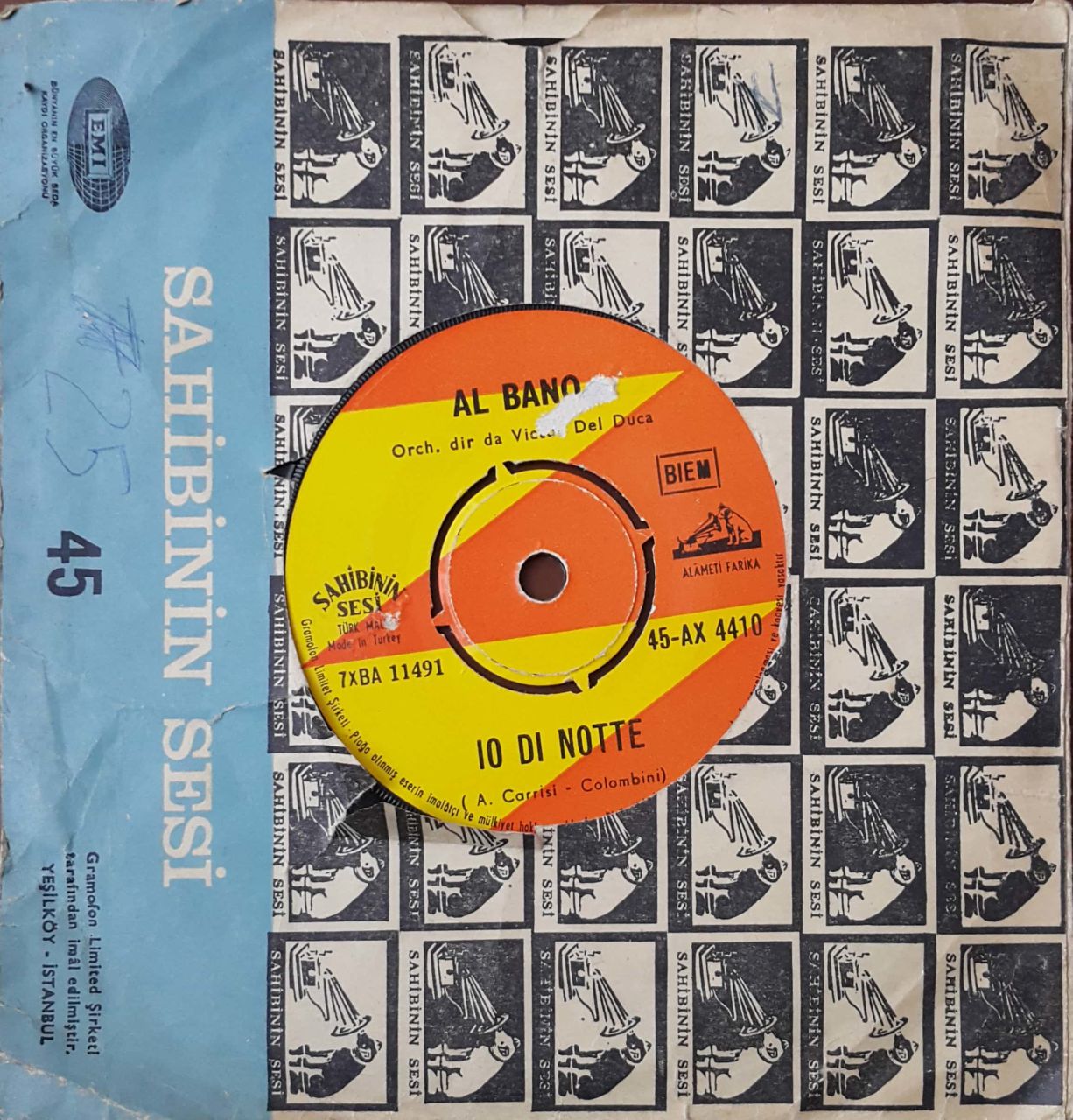 Al Bano İo Di Notte 45lik Plak