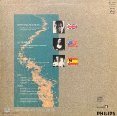 John McLaughlin Al Di Meola Paco De Lucia Passion Grade & Fire LP Plak