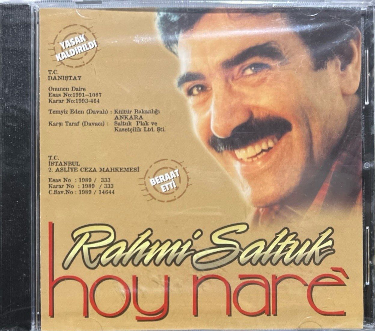CD Rahmi Saltuk Hoy Nare Açılmamış Jelatininde CD