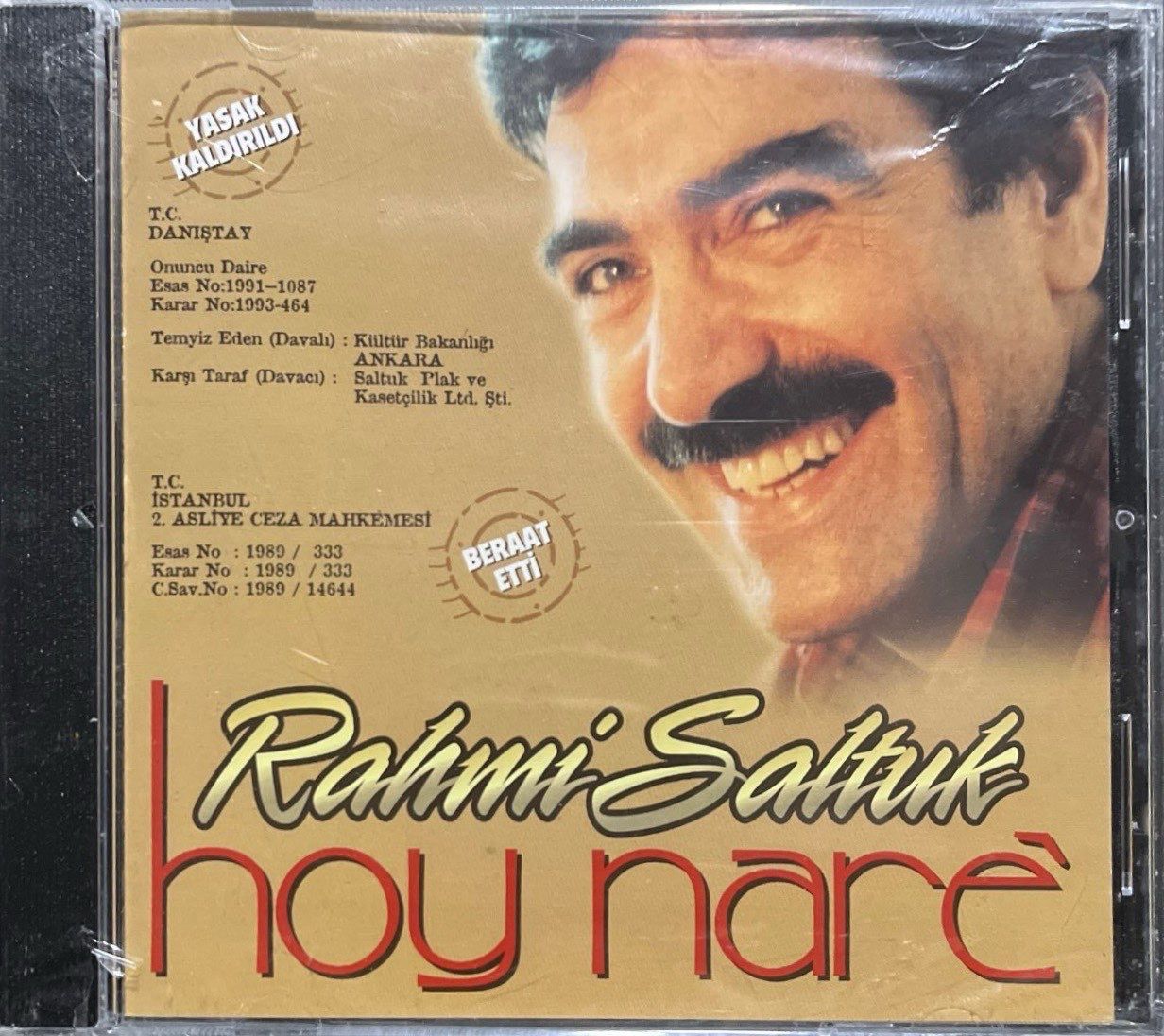 CD Rahmi Saltuk Hoy Nare Açılmamış Jelatininde CD