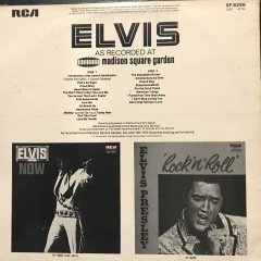 Elvis Presley Elvis As Recorded Ar Madison Square Garden LP Plak