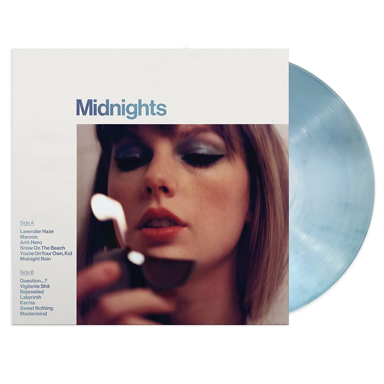 Taylor Swift Midnights (Limited Special Edition - Moonstone Blue Marbled Vinyl) LP Plak