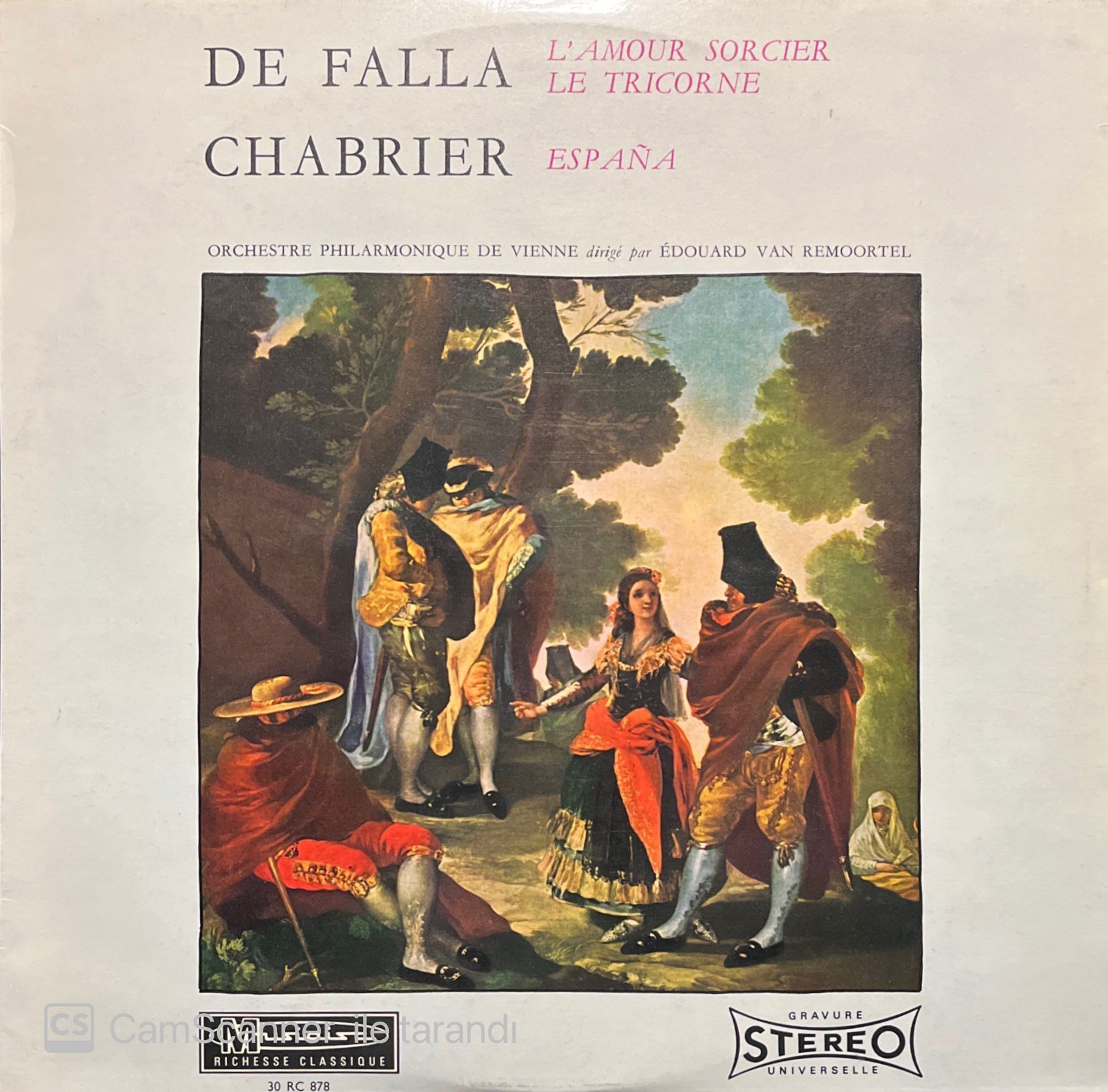 De Falla Chabrier LP Plak
