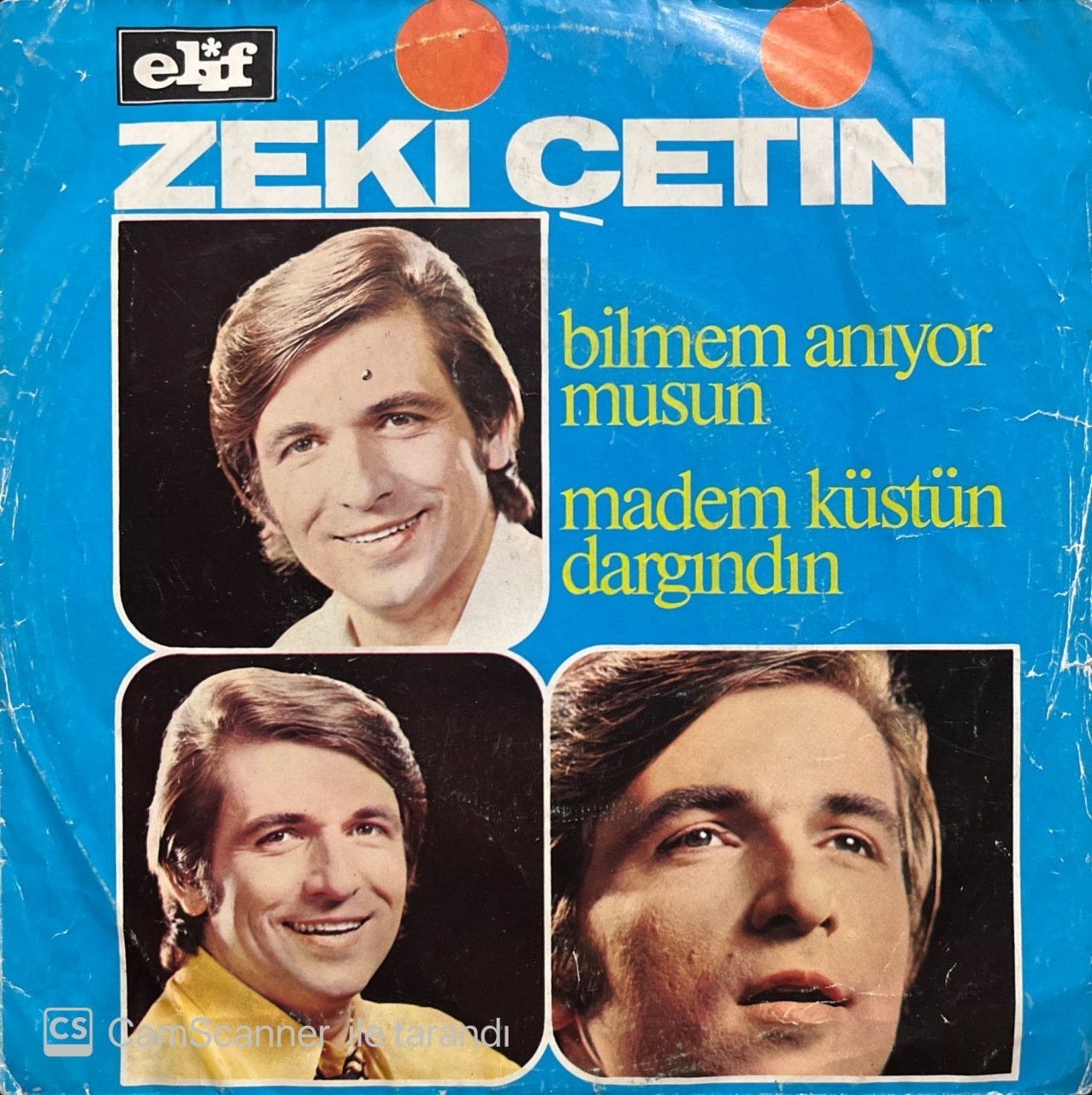 Zeki Çetin Bilmem Anıyor Musun Depo Malı 45lik Plak