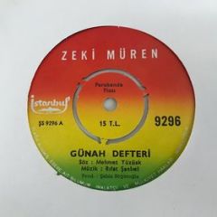Zeki Müren Günah Defteri Depo Malı 45lik Plak