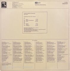 Ricardo Muti Scriabin Symphony No.1 LP Plak