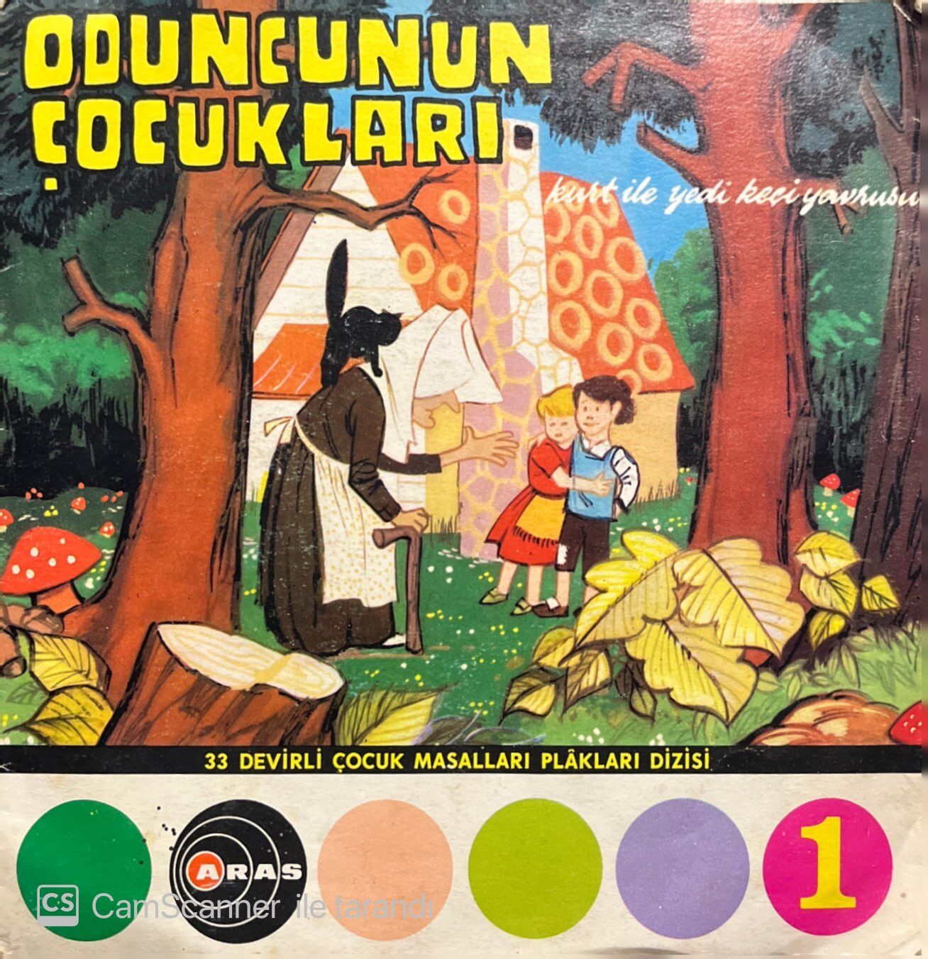 Çocuk Masalları Oduncunun Çocukları 45lik Plak