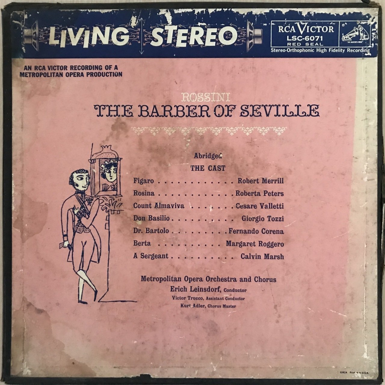 Rossini The Barber Of Seville 2 LP Klasik Box Set Plak