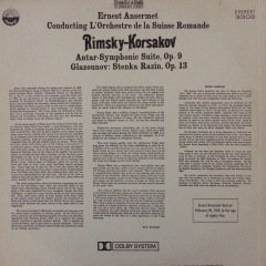 Rimsky Korsakov Antar Symphonic Suite Op.9 LP Plak