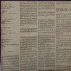 Jeno Jando Piano Concerto İn G Major LP Plak