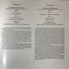 Beethoven Tschaikowsky Rubinstein Heifetz 4 LP Klasik Box Set Plak
