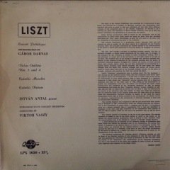 F.Liszt Dante Gabor Darvas LP Plak
