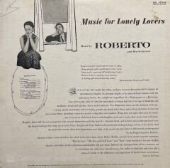 Roberto And His Orchestra Music For Lonely Lovers LP Plak