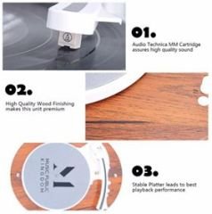Music Public Kingdom TT238 Bluetooth Özellikli Pikap *ÜCRETSİZ KARGO