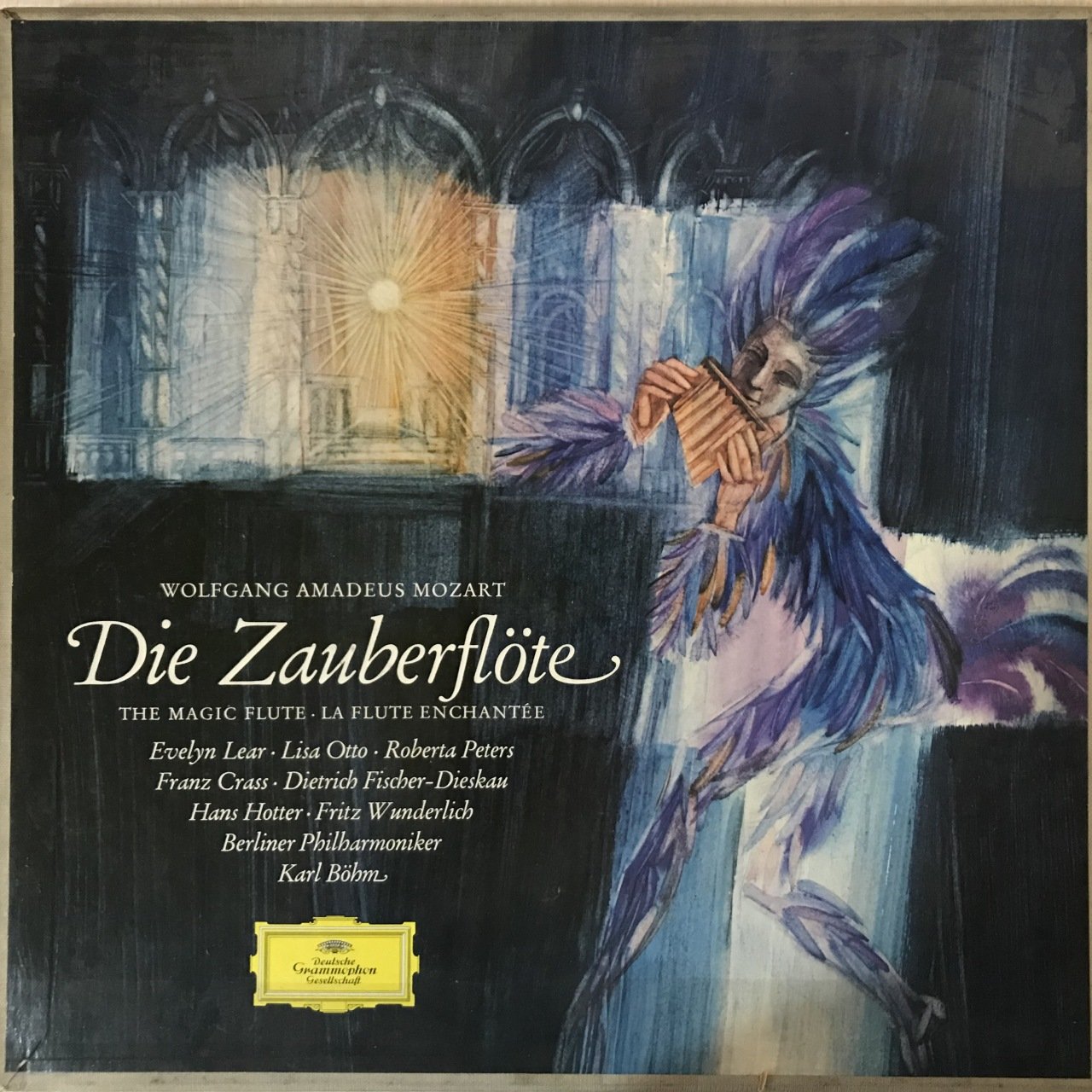 Mozart Die Zauberflöte Deutsche Grammophon 3 LP Klasik Box Set Plak