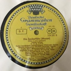 Mozart Die Zauberflöte Deutsche Grammophon 3 LP Klasik Box Set Plak