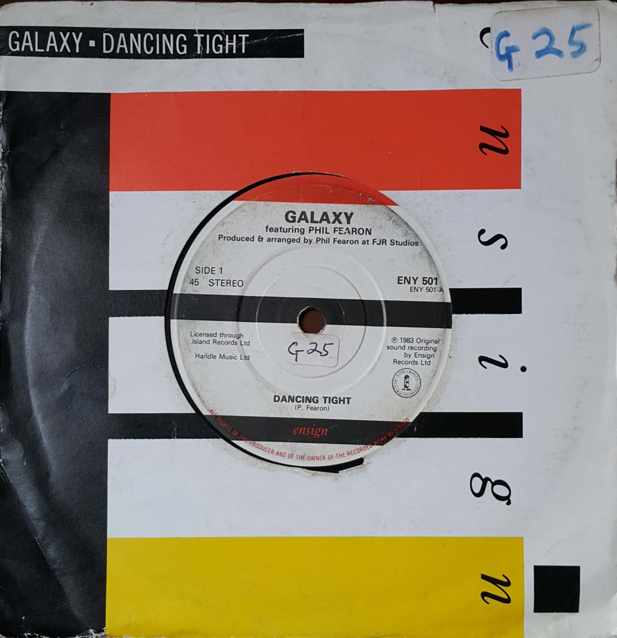Dancing Tight Galaxy Featuring Phil Fearon 45lik Plak