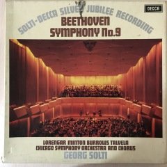 Georg Solti Beethoven Symphony No.9 2 LP Klasik Box Set Plak