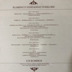Los Romeos Flamenco Fandango Folklore 3 LP Box Set Plak