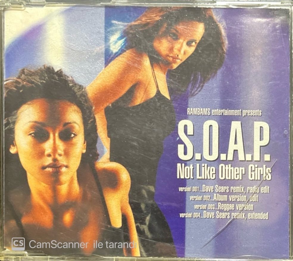 S.O.A.P Not Like Other Girls Maxi Single CD