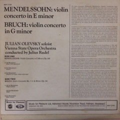 Julian Olevvsky Mendelssohn LP Plak