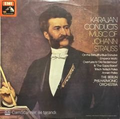 Karajan Conducts Music Of Johann Strauss LP Plak