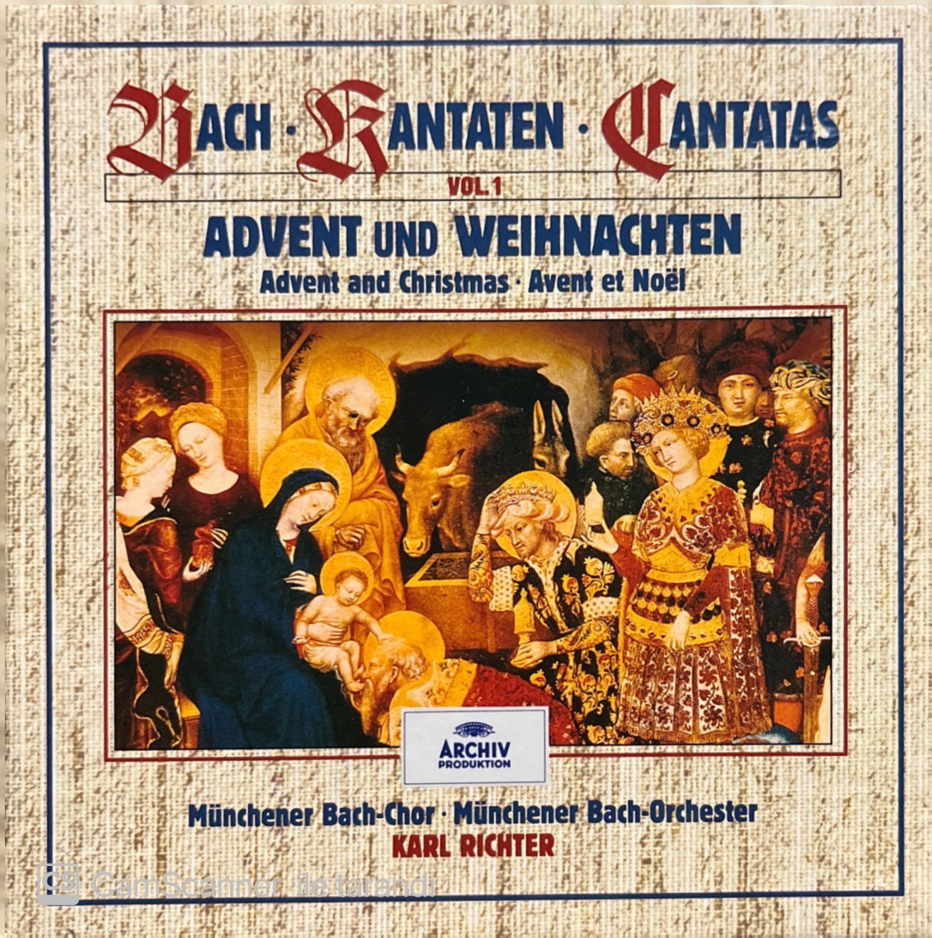 Bach Kantaten Cantatas 4 CD lik Set
