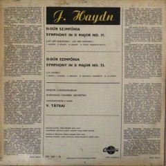 Joseph Haydn Symphony No.31  LP Plak
