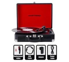 *ÜCRETSİZ KARGO Musitrend MT316UB Retro Pikap - Şarj / Bluetooth / USB Giriş - 33, 45, 78 Devir