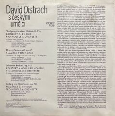 David Oistrach S Ceskymi Umelci Double LP Plak
