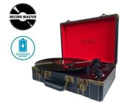 Record Master T310CH Şarj Özellikli Pikap - 33, 45, 78 Devir T310CH-SİYAH *ÜCRETSİZ KARGO