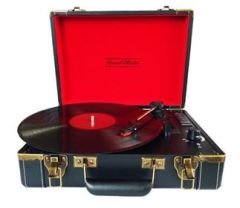 Record Master T310CH Şarj Özellikli Pikap - 33, 45, 78 Devir T310CH-SİYAH *ÜCRETSİZ KARGO