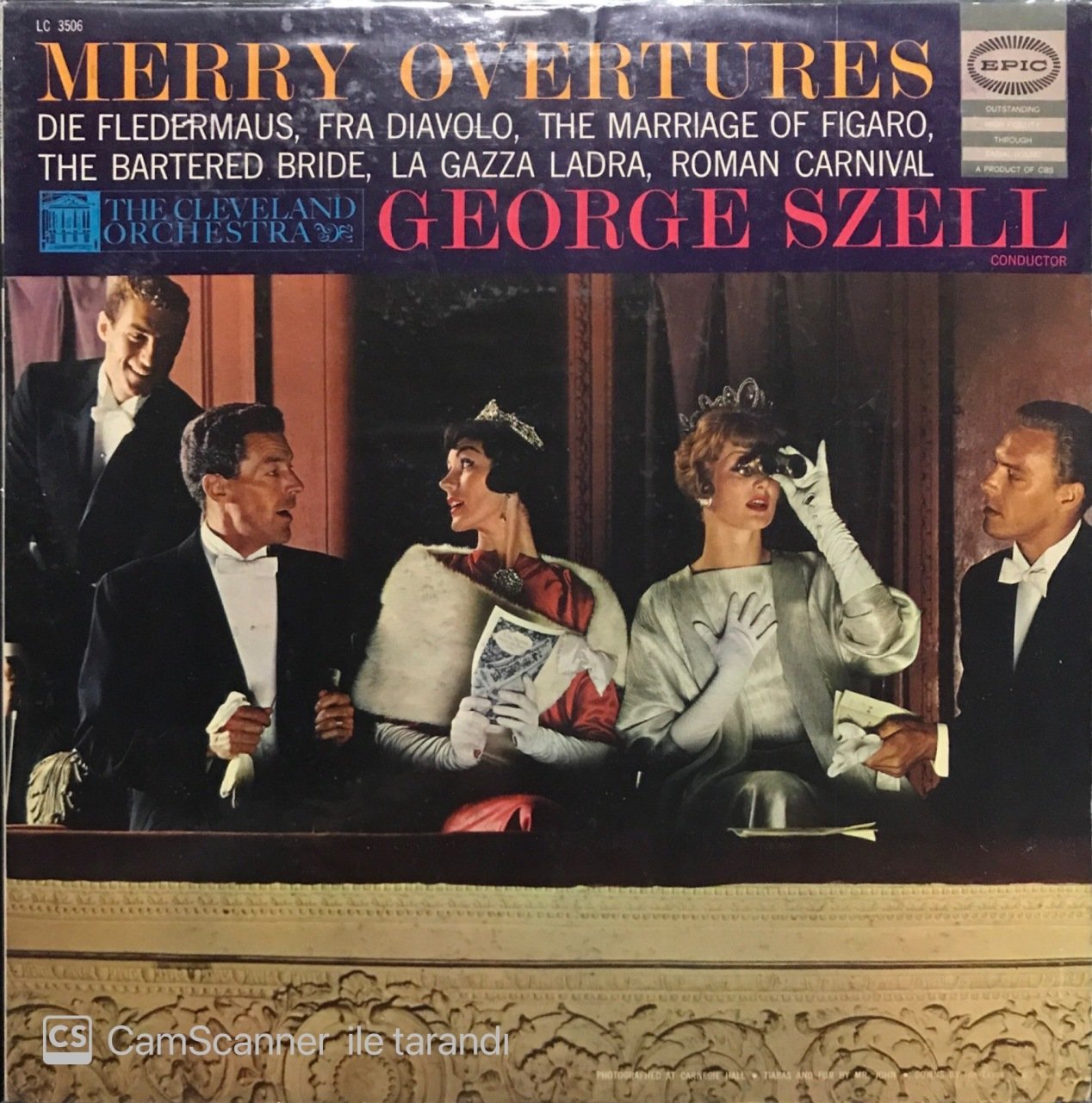 George Szell Merry Overtures LP Klasik Plak