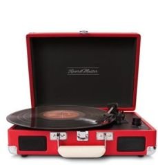 Record Master T310CH Şarj Özellikli Pikap - 33, 45, 78 Devir T310CH- KIRMIZI