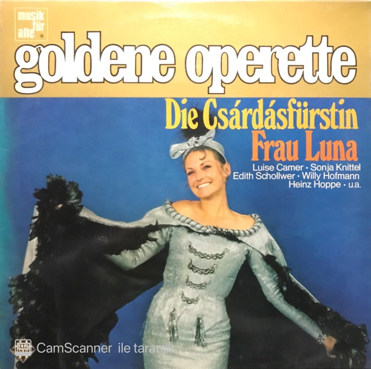 Die Csardasfürstin Frau Luna Goldene Operette LP Klasik Plak