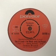 James Brown Say It Loud I'm Black And I'm Proud 45lik Plak