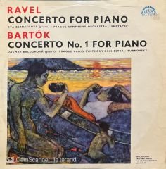 Ravel Concerto for Piano Bartokk Concerto No.1 LP Plak