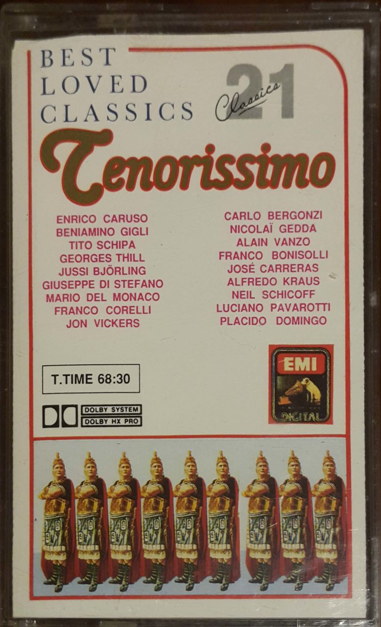 Best Loved Classics 21 Tenorissimo Kaset