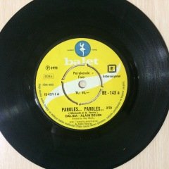 Dalida Alain Delon Paroles Paroles 45lik Plak