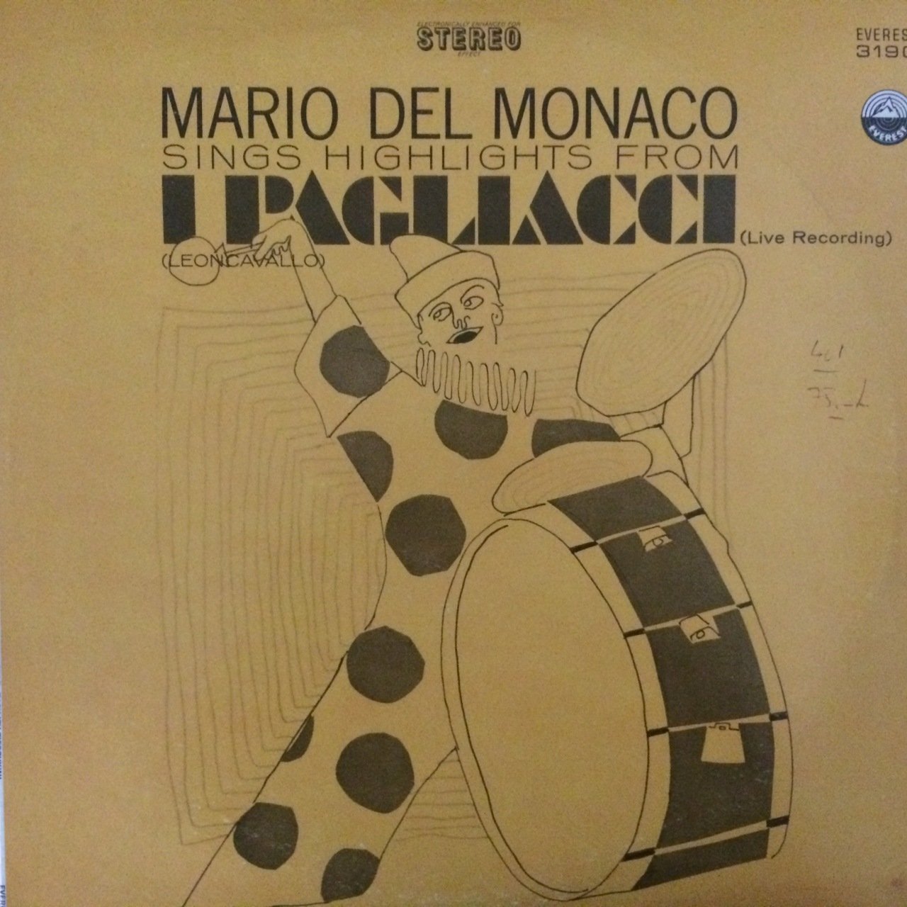 Mario Del Monaco Sİngs Highlights From LP Plak