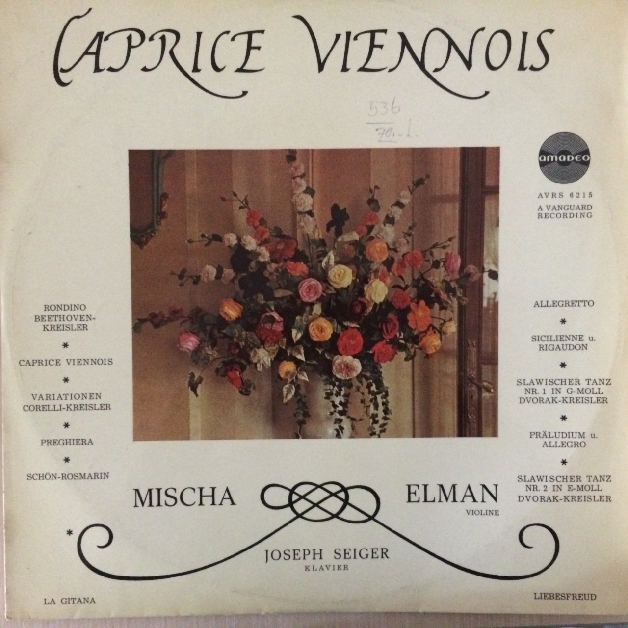 Caprice Viennois  LP Plak
