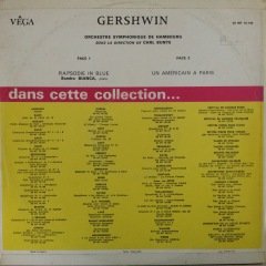 Gershwin Orchestre Symphonique De Hambourg  LP Plak