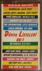 Best Of 88/1 Dünya Listeleri 88/1 Kaset