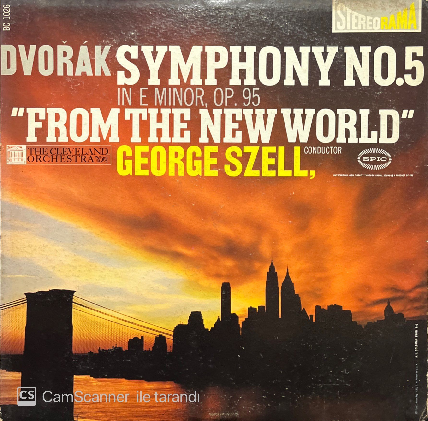 Dvorak Symphony No. 5 LP Plak