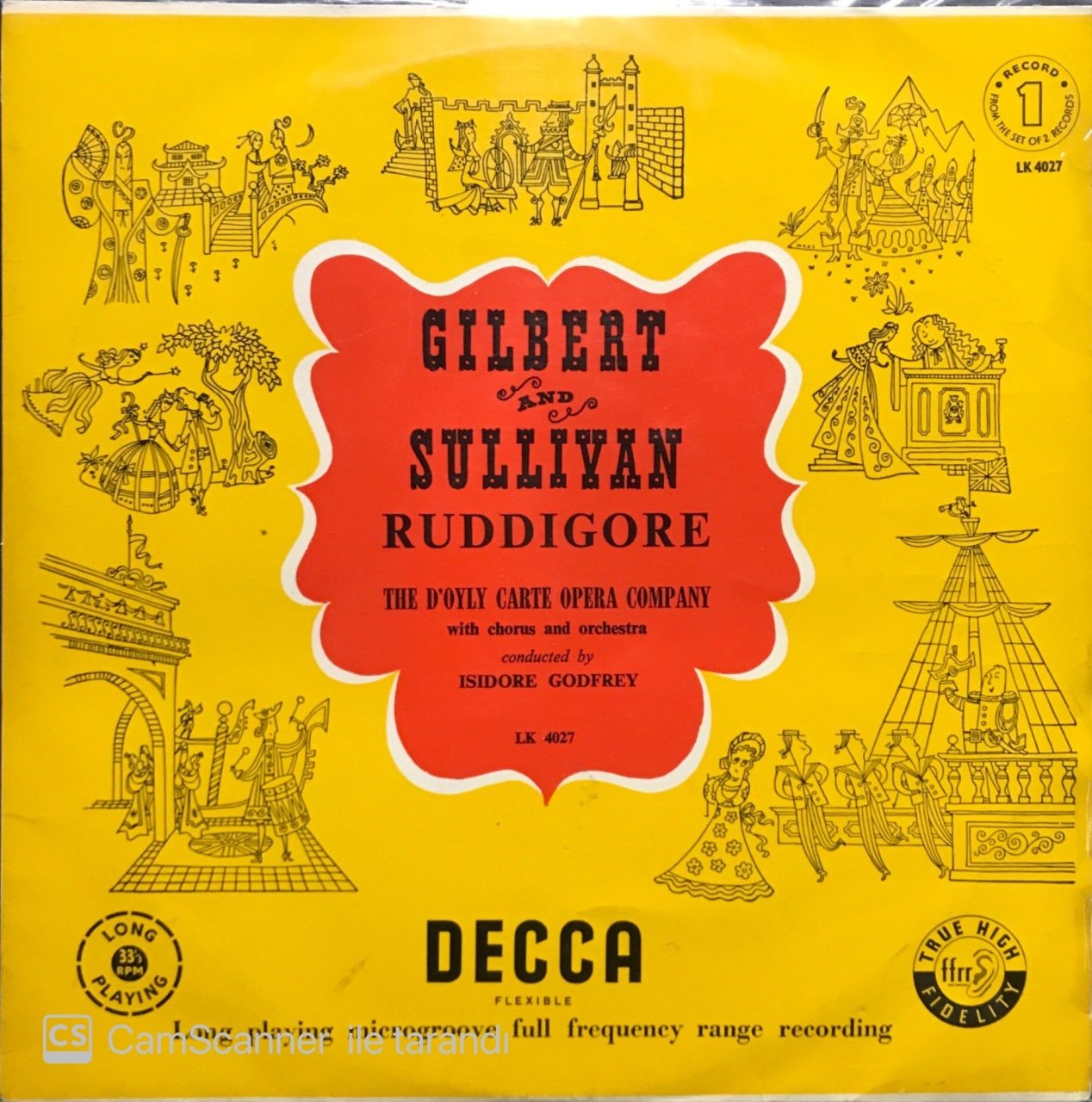 Gilbert And Sullivan Ruddigore 2 Plaklık Set LP Klasik Plak