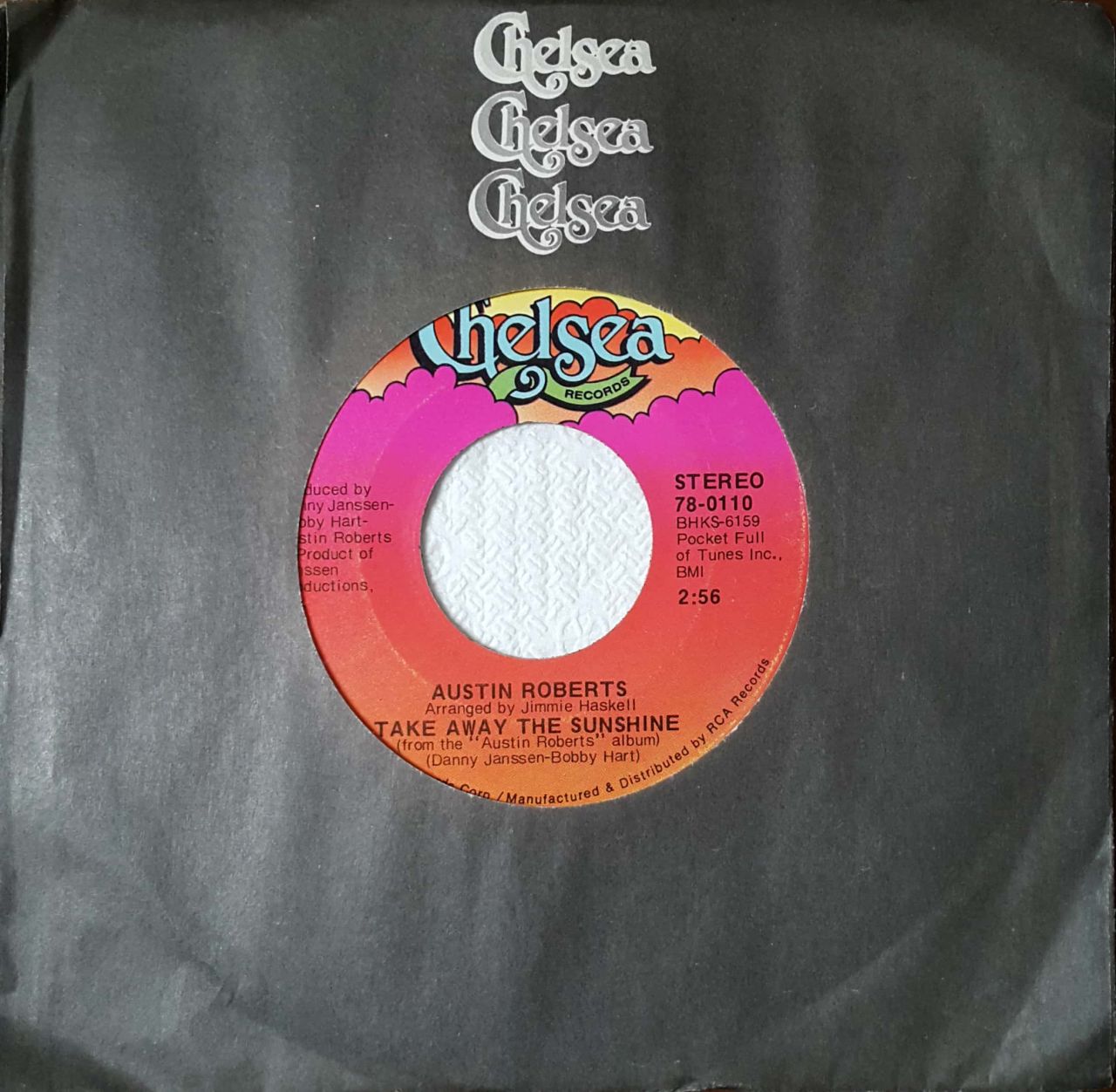 Austin Roberts Take Away The Sunshine 45lik Plak