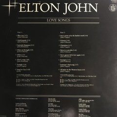 Elton John Love Songs LP Plak